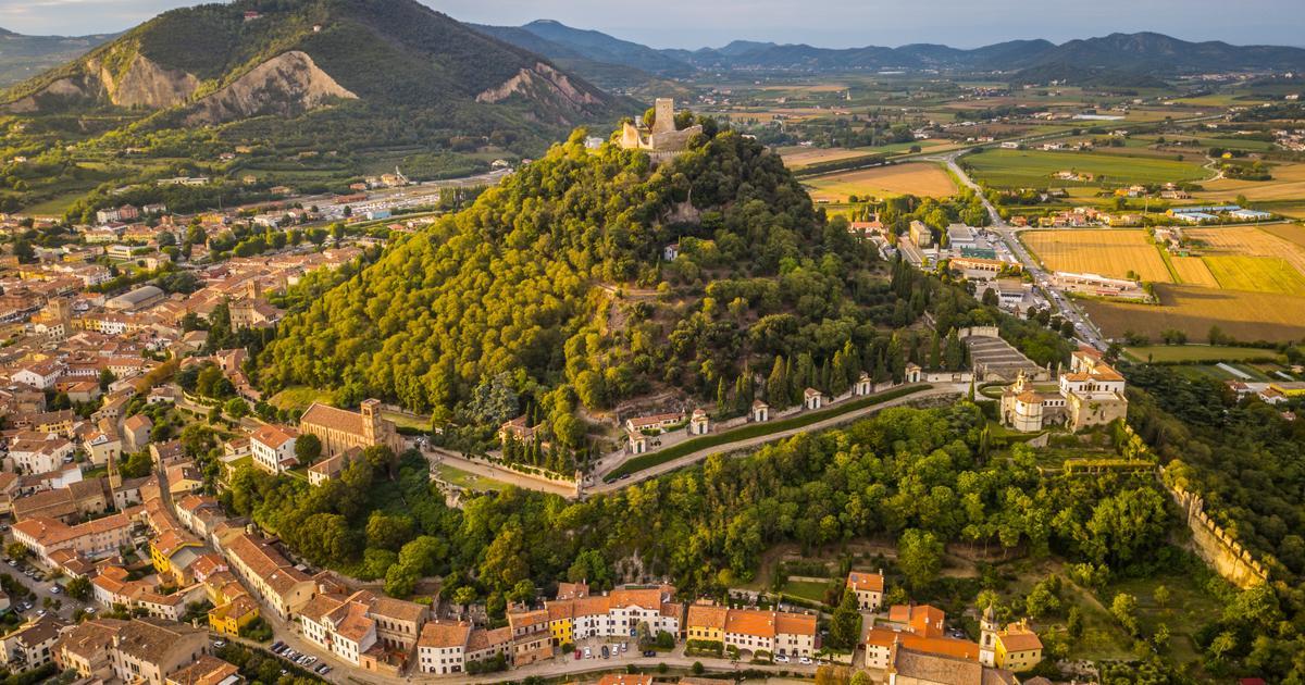 la Rocca di Monselice vista aerea